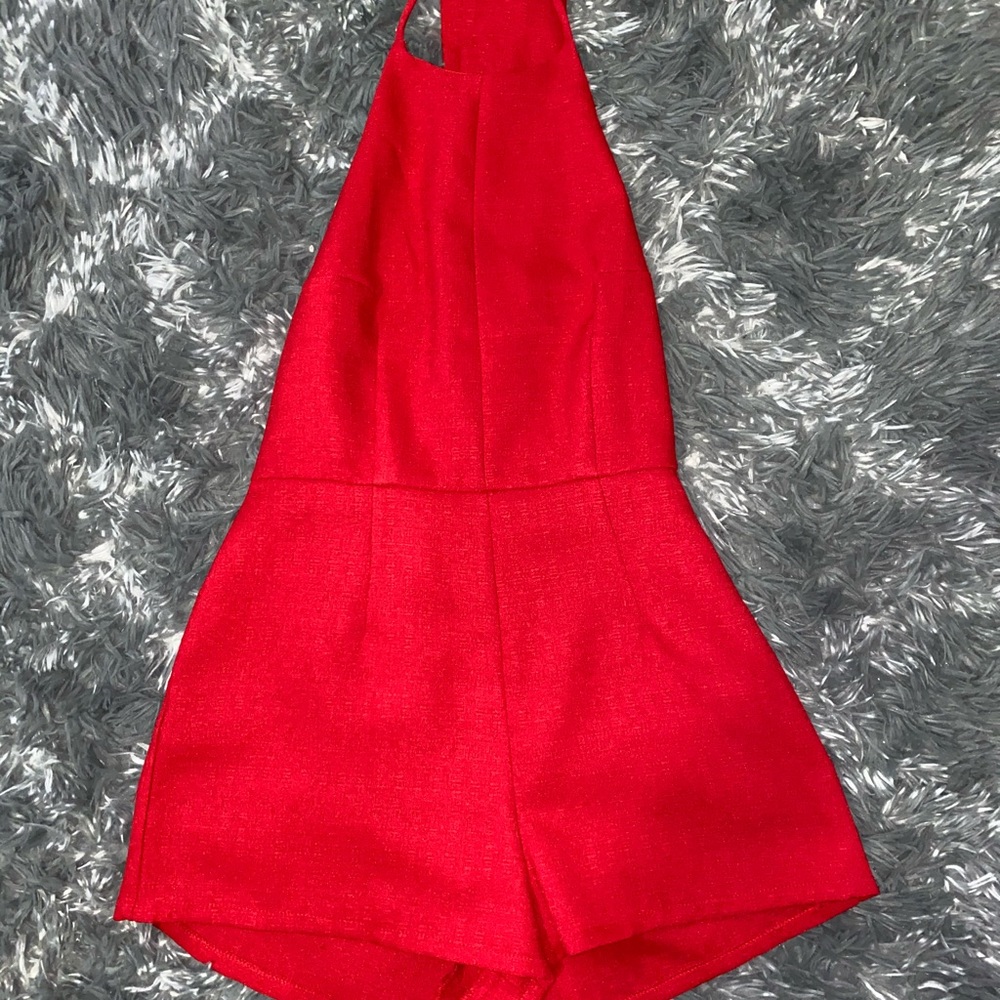 Red Dressy Romper